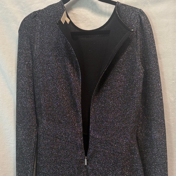 Michael Kors Black&Silver Shimmer Long Sleeve Dress. Excellent condition. Small. - Picture 7 of 13